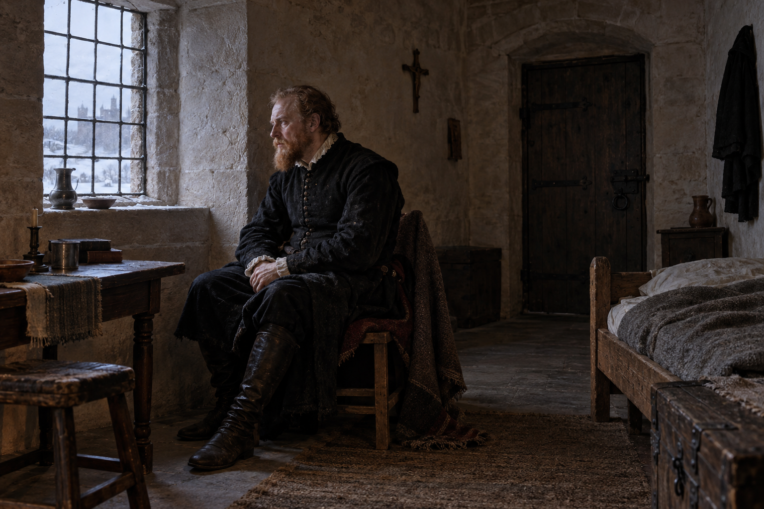 Erik dog på Örbyhus slott den 26 februari 1577, efter drygt åtta år i fångenskap. Rekonstruktion av hans sista fångenskap; arsenikfynd stöder förgiftningshypotesen, men den berömda ärtsoppan är osäkrare.