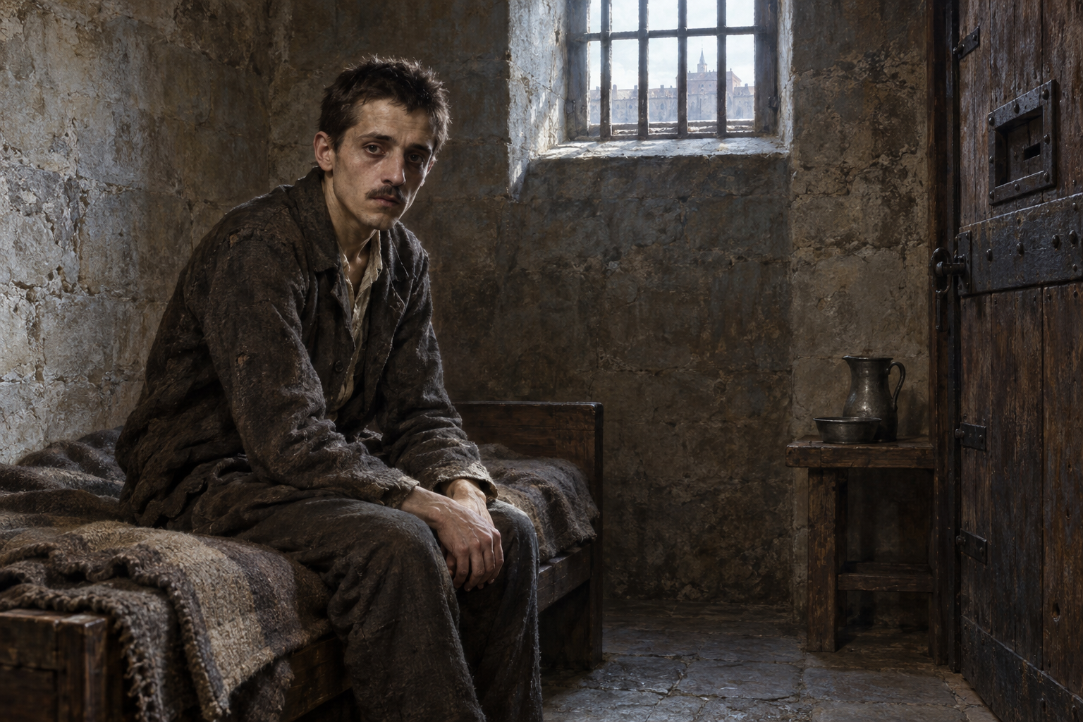 Princip dömdes till tjugo års fängelse och dog i tuberkulos i Theresienstadt den 28 april 1918. Rekonstruktionen gestaltar fångenskapen, inte en dokumenterad ögonblicksbild.