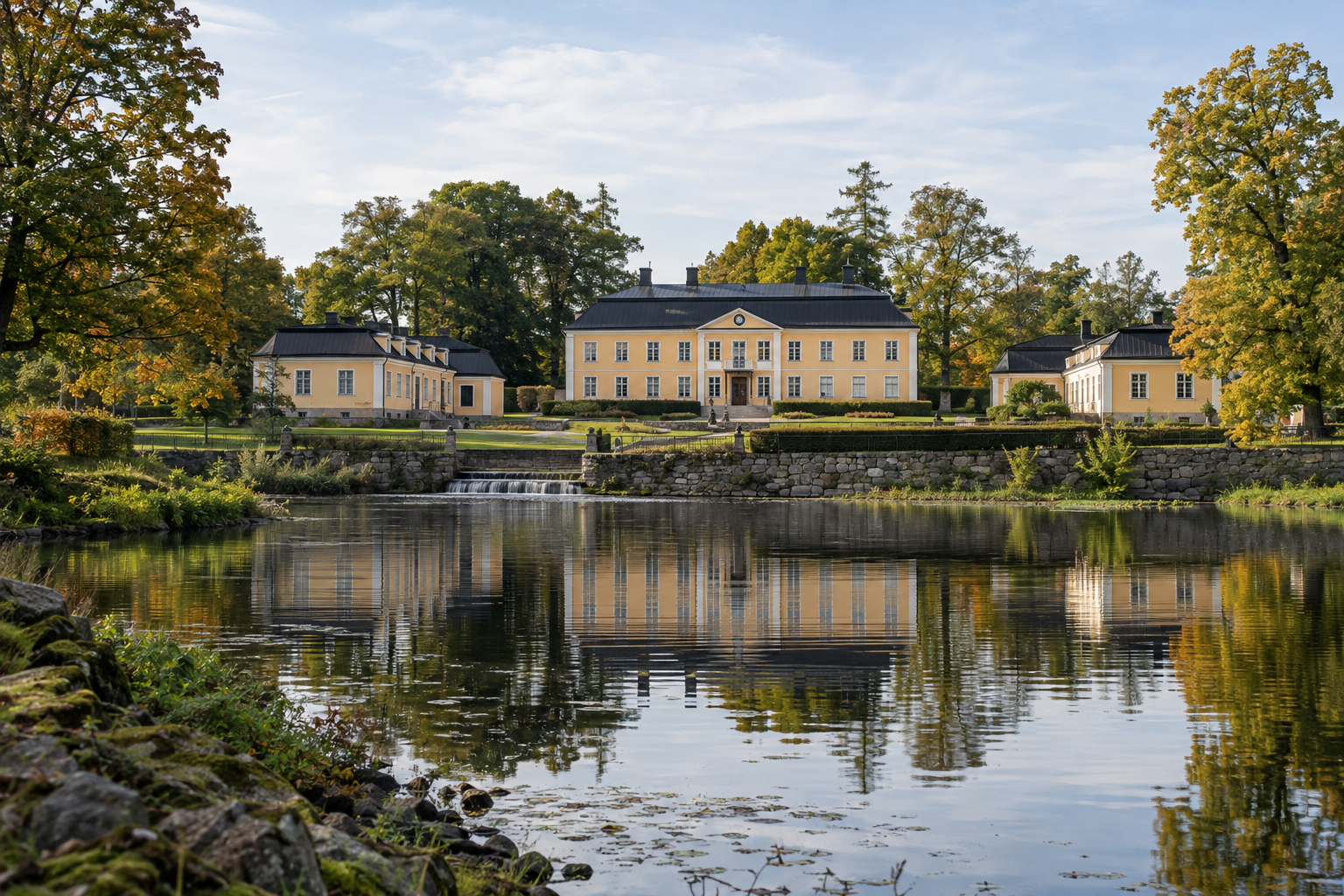 Lövstabruks dammar och herrgårdsmiljö visar hur vattenkraft, produktion och social rang formade bruksorten. Bildförslag till nutida miljöfotografi: mycket av den bevarade bebyggelsen tillkom efter den första valloninvandringen.